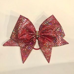 The Scarlett BOL cheer bow
